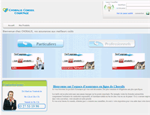 Tablet Screenshot of choralis-assurances.com